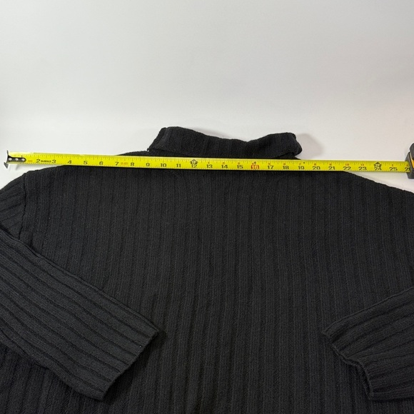 Elegant Black Cowl Neck Sweater - Picture 5 of 7